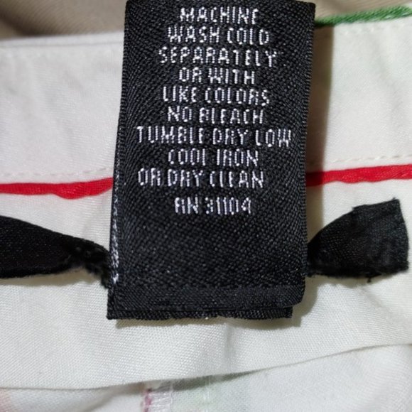 NEW Madison Studio White Orange Multi Floral Crop Pants Size 4 - Picture 6 of 6